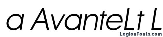 a AvanteLt LightItalic font, free a AvanteLt LightItalic font, preview a AvanteLt LightItalic font