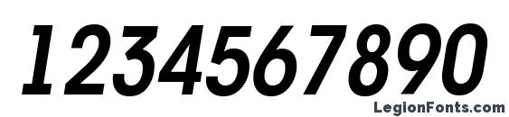 a AvanteLtNr SemiBoldItalic Font, Number Fonts