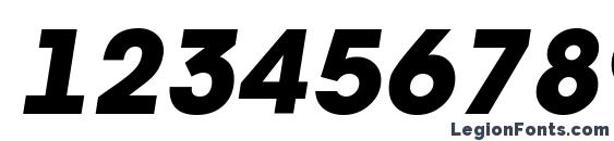 a AvanteTck HeavyItalic Font, Number Fonts