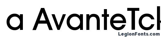 шрифт a AvanteTck Medium, бесплатный шрифт a AvanteTck Medium, предварительный просмотр шрифта a AvanteTck Medium