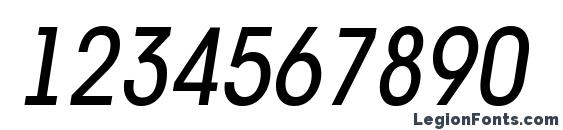 a AvanteTckNr Italic Font, Number Fonts