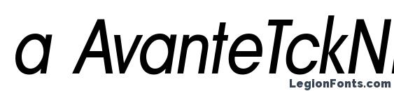 a AvanteTckNr Italic font, free a AvanteTckNr Italic font, preview a AvanteTckNr Italic font