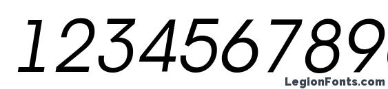 a AvanteTitlerCpsLC LightItalic Font, Number Fonts