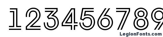 a AvanteTitulInline Font, Number Fonts