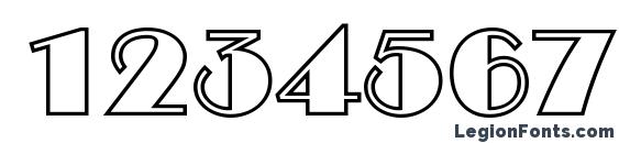 a BentTitulOtl Font, Number Fonts