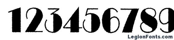 a BentTitulRoughNr Font, Number Fonts