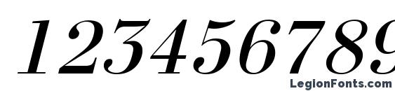 a BodoniNova Italic Font, Number Fonts