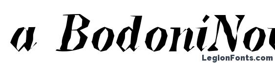 a BodoniNovaBrk BoldItalic Font