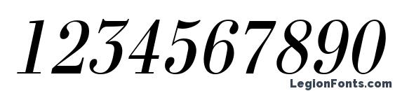 a BodoniNovaNr Italic Font, Number Fonts