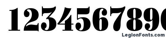 a BodoniOrtoTitulNr Black Font, Number Fonts