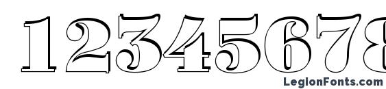a BodoniOrtoTitulSh Black Font, Number Fonts