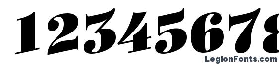 a BodoniOrtoTitulSpUp Black Font, Number Fonts