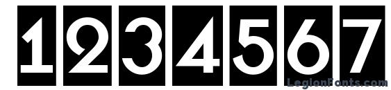 a BosaNovaCm Bold Font, Number Fonts