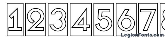 a BosaNovaCmOtl Font, Number Fonts