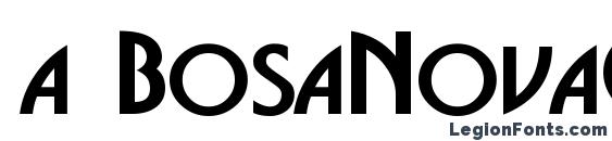 a BosaNovaCps Bold Font
