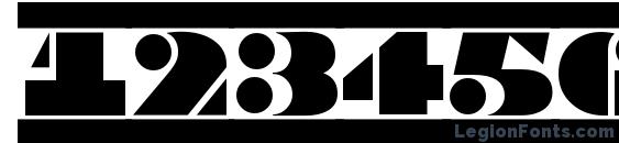 a BraggaTitulDcFr Font, Number Fonts