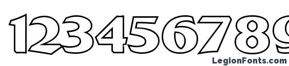 a BremenBldOtl Font, Number Fonts