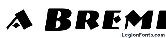 a BremenCaps BoldItalic Font, Bold Fonts