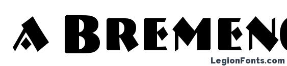 a BremenCapsNr Bold font, free a BremenCapsNr Bold font, preview a BremenCapsNr Bold font