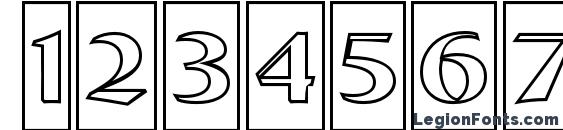 a BremenCmOtl Font, Number Fonts