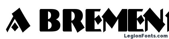 Шрифт a BremenNr Bold