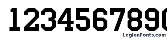 a Campus Font, Number Fonts