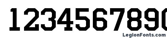 a CampusCaps Font, Number Fonts