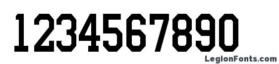 a CampusCapsNr Font, Number Fonts