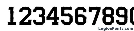a CampusRg Font, Number Fonts