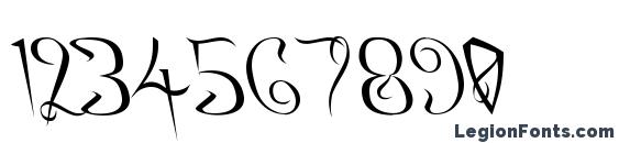 A Charming Font Leftleaning Font, Number Fonts