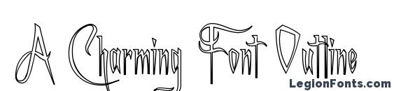 шрифт A Charming Font Outline, бесплатный шрифт A Charming Font Outline, предварительный просмотр шрифта A Charming Font Outline