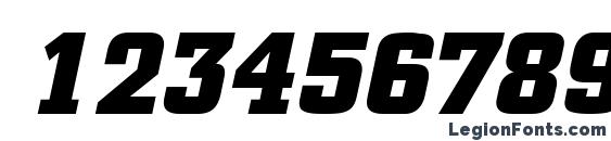 a CityNova BoldItalic Font, Number Fonts