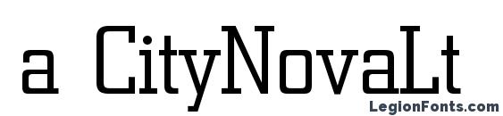 a CityNovaLt Font