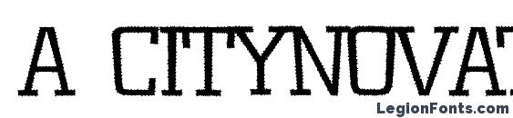 a CityNovaTitulRgLt Font, Russian Fonts