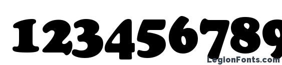 a CooperBlack Font, Number Fonts