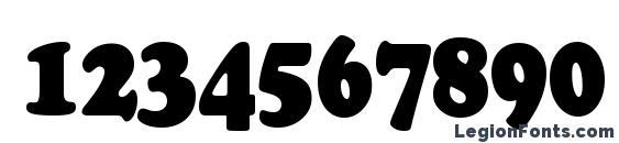 a CooperBlackNr Font, Number Fonts