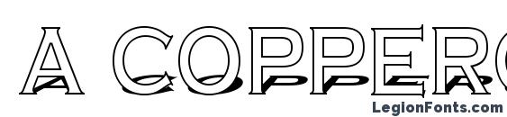 a CopperGothTitul3D Font, Serif Fonts