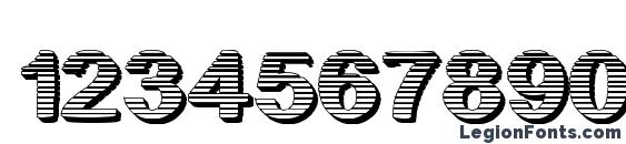 A Cut Above The Rest Font, Number Fonts