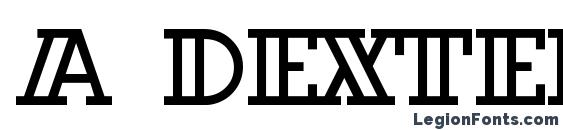 a DexterOtl Font