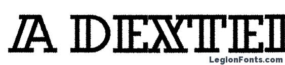 a DexterOtlRough Font, Russian Fonts