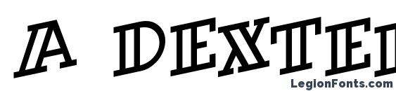 a DexterOtlSpUp Font
