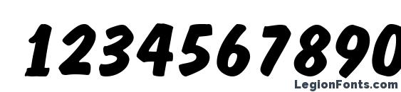 a DomIno BoldItalic Font, Number Fonts