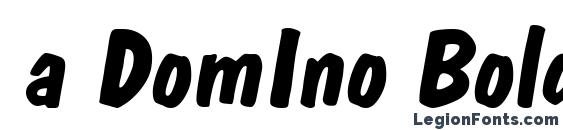 шрифт a DomIno BoldItalic, бесплатный шрифт a DomIno BoldItalic, предварительный просмотр шрифта a DomIno BoldItalic