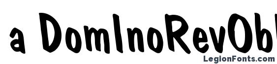 a DomInoRevObl font, free a DomInoRevObl font, preview a DomInoRevObl font