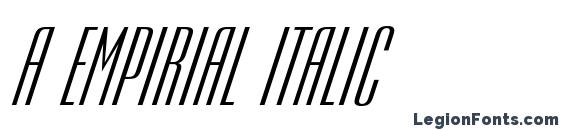 a Empirial Italic font, free a Empirial Italic font, preview a Empirial Italic font