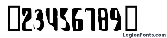 Шрифт A font for the computer people, Шрифты для цифр и чисел