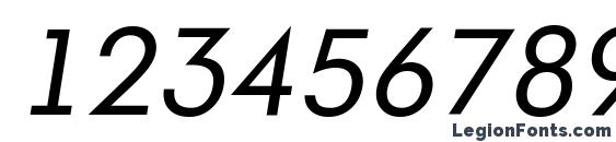 a FuturaOrto Italic Font, Number Fonts