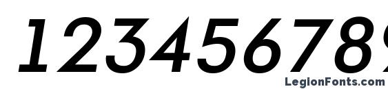 a FuturaOrtoLt BoldItalic Font, Number Fonts