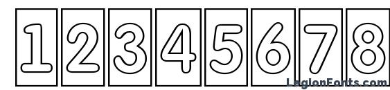 a FuturaRoundTtlCmOtl Font, Number Fonts