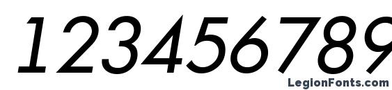 a Futurica Italic Font, Number Fonts
